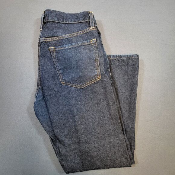 Flint and Tinder Jeans Mens 34x29* Blue Straight Fit Selvedge Dark Wash Casual - Picture 1 of 16